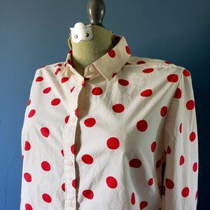Boden Polka Dot Button Down Shirt/ US Size 10